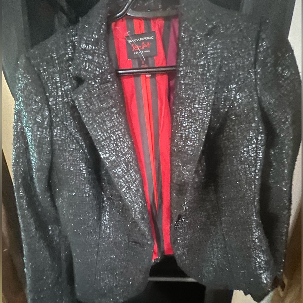 Black banana republic l’wren Scott blazer size 6 short jacket